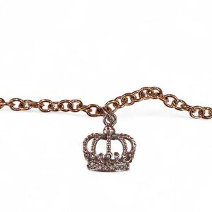 Juicy Couture Vintage Rare Crown Charm Bracelet